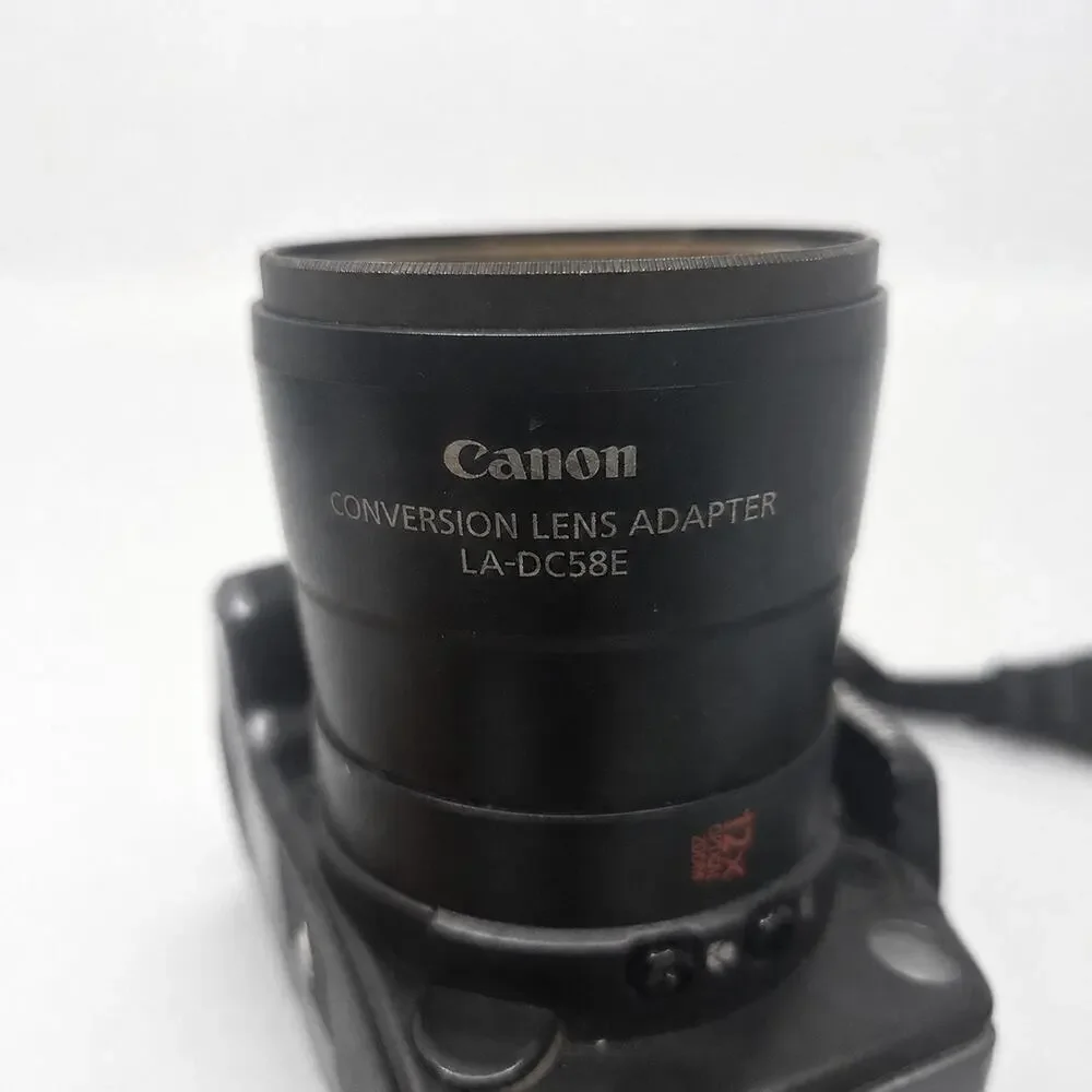 Canon PowerShot S5 IS 8MP 12x Camera LA-DC58E Adapter UV Filter Tested/Working